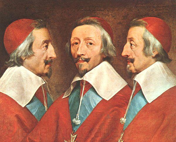 Philippe de Champaigne Triple Portrait of Richelieu Norge oil painting art